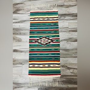 Vintage Mexican Serape Saltillo Super Fine Weave Tapestry